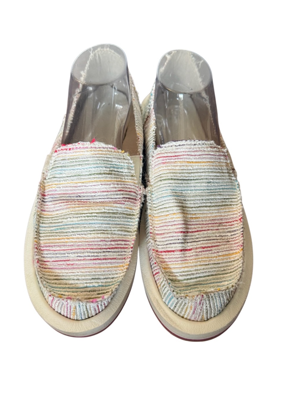 Sanuk Multicolor Striped Slip-On Flats-Size10